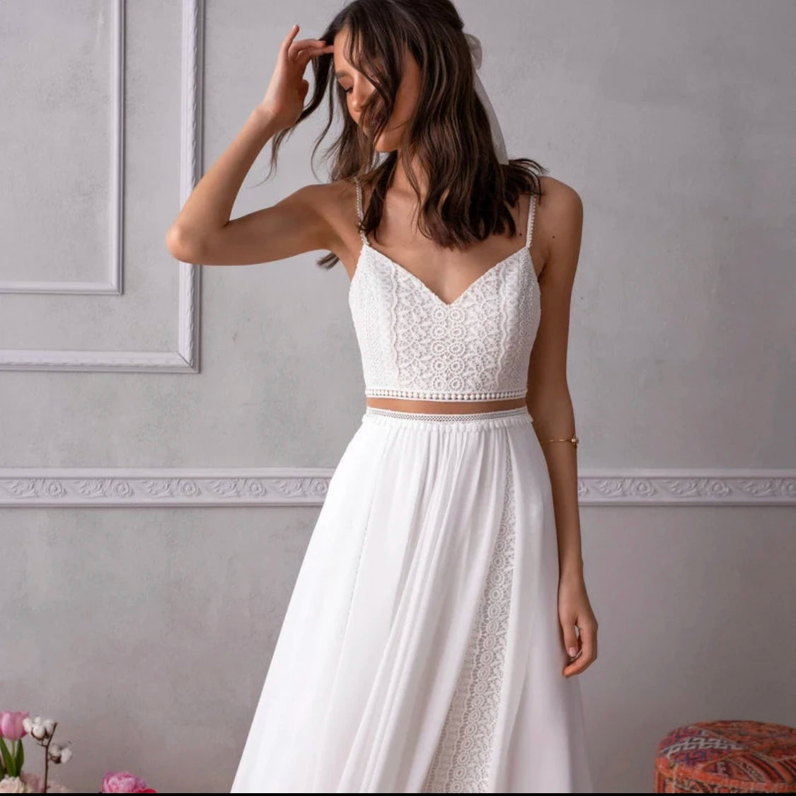 Boheme Robe de Mariée Femme Ronde Grande Taille - Robe de mariée bohème