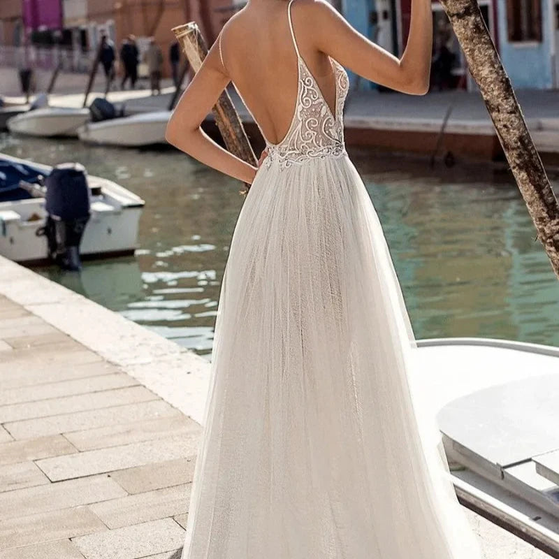 Robe de Mariée Bohème Longue - Robe de mariée bohème