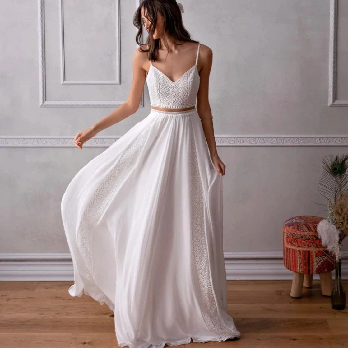 Boheme Robe de Mariée Femme Ronde Grande Taille - Robe de mariée bohème