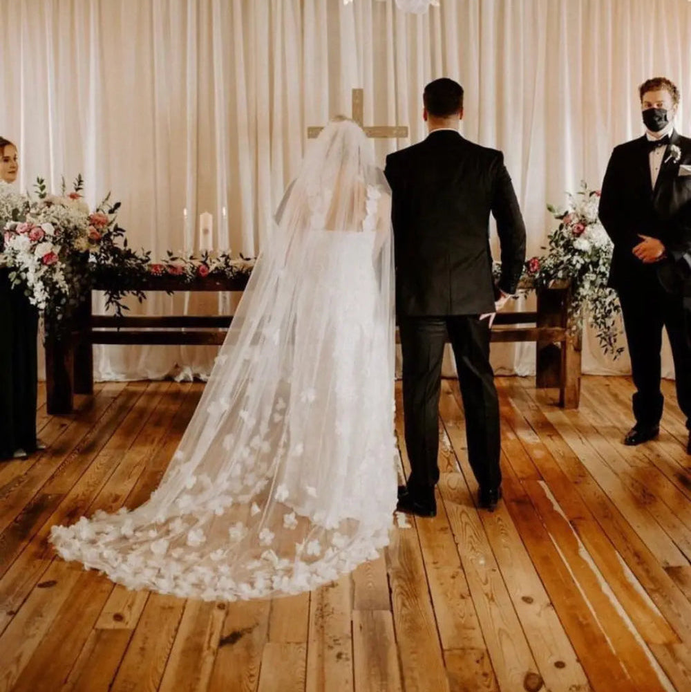 Voile long de mariée
