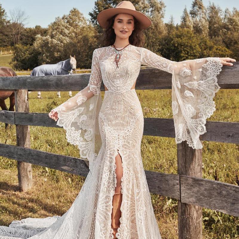 Robe de Mariée Bohème Hippie - Robe de mariée bohème