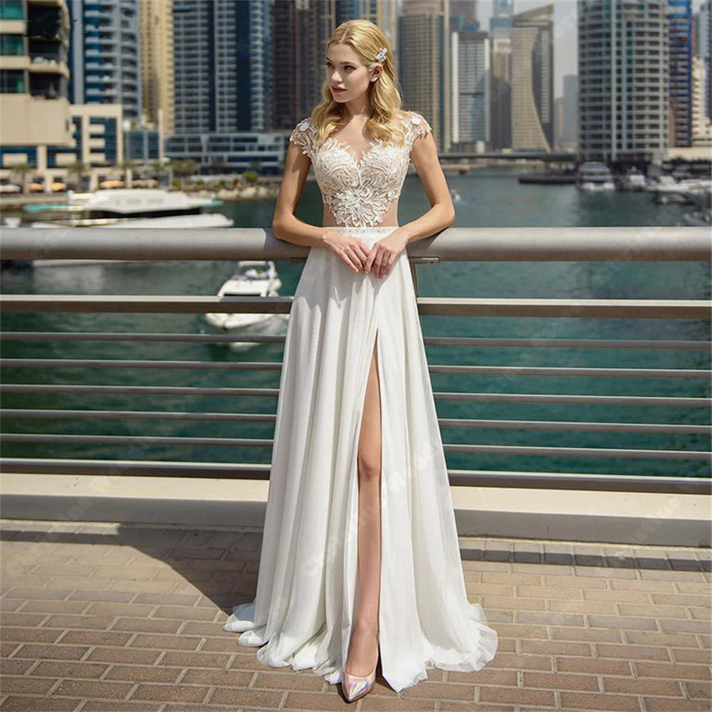 Robe de Mariée Bohème Fendue - Robe de mariée bohème