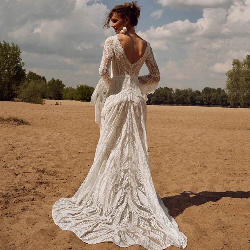 Boheme Robe de Mariée Hippie Chic - Robe de mariée bohème
