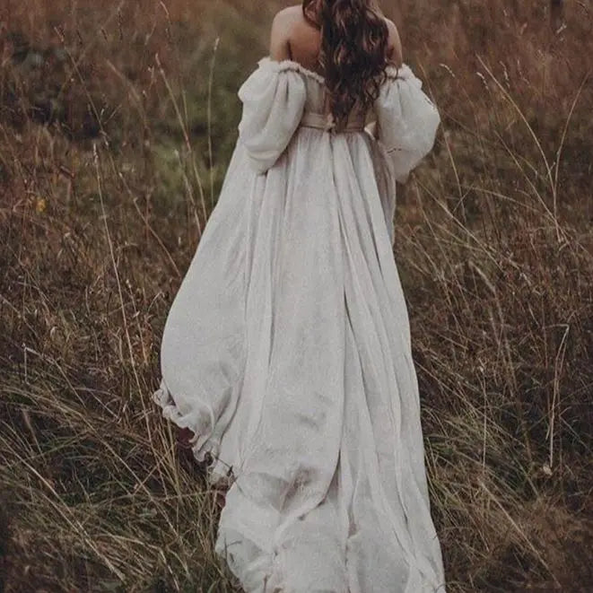 Robe de Mariée Bohème Champagne - Robe de mariée bohème