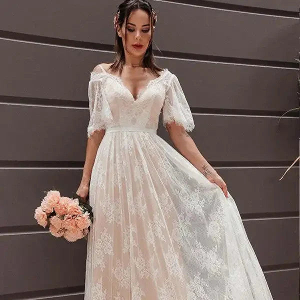 Robe de Mariée Bohème Paris Pas Cher - Robe de mariée bohème