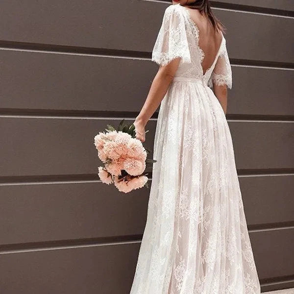 Robe de Mariée Bohème Paris Pas Cher - Robe de mariée bohème