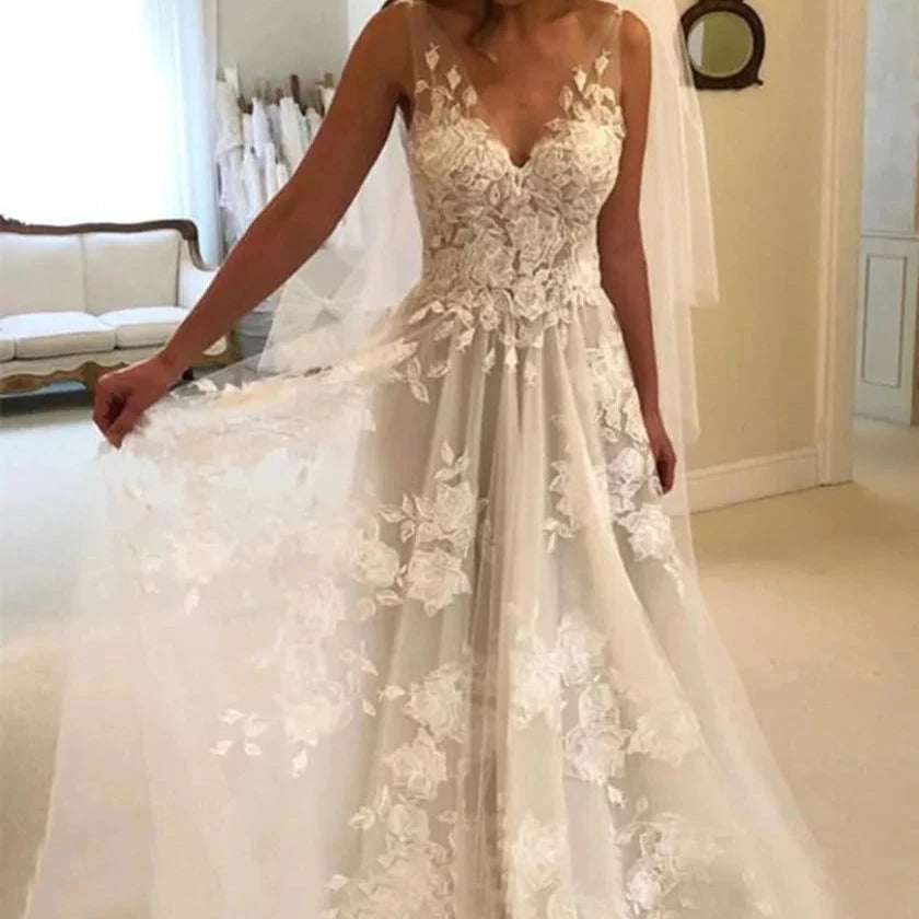 Robe de Mariée Bohème Dentelle Courte | Robe de Mariée Bohème