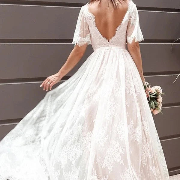 Robe de Mariée Bohème Paris Pas Cher - Robe de mariée bohème