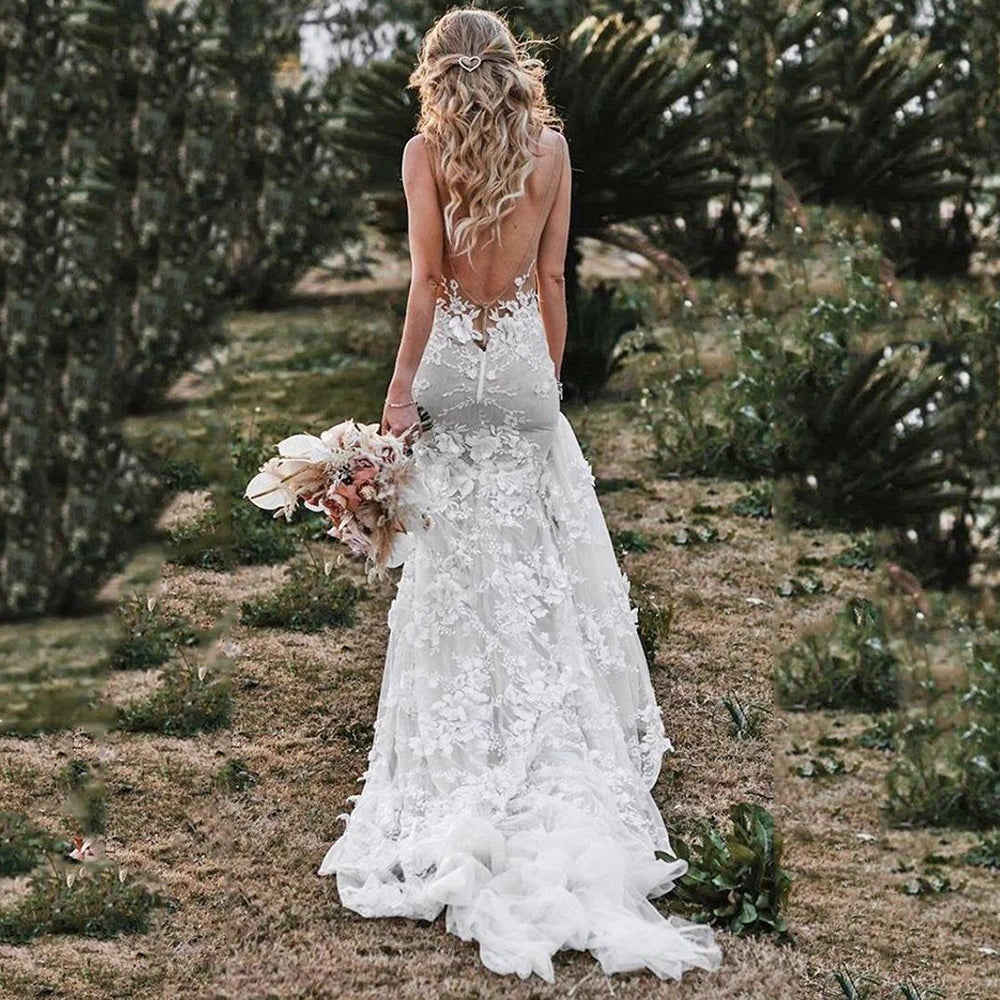 Bohème Chic Robe de Mariée Fluide | Robe de Mariée Bohème