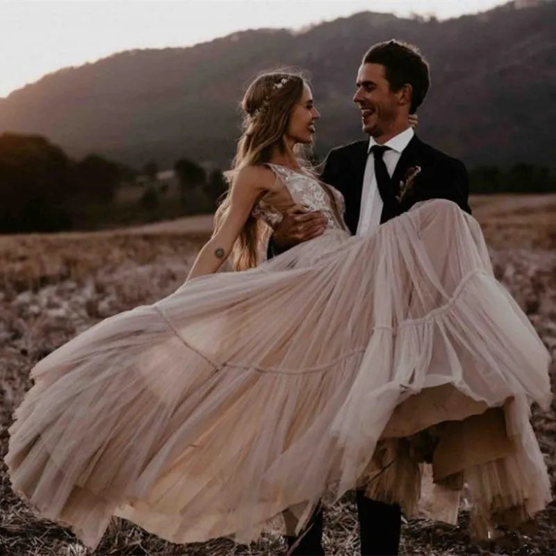 Robe de Mariée Bohème Vintage | Robe de Mariée Bohème