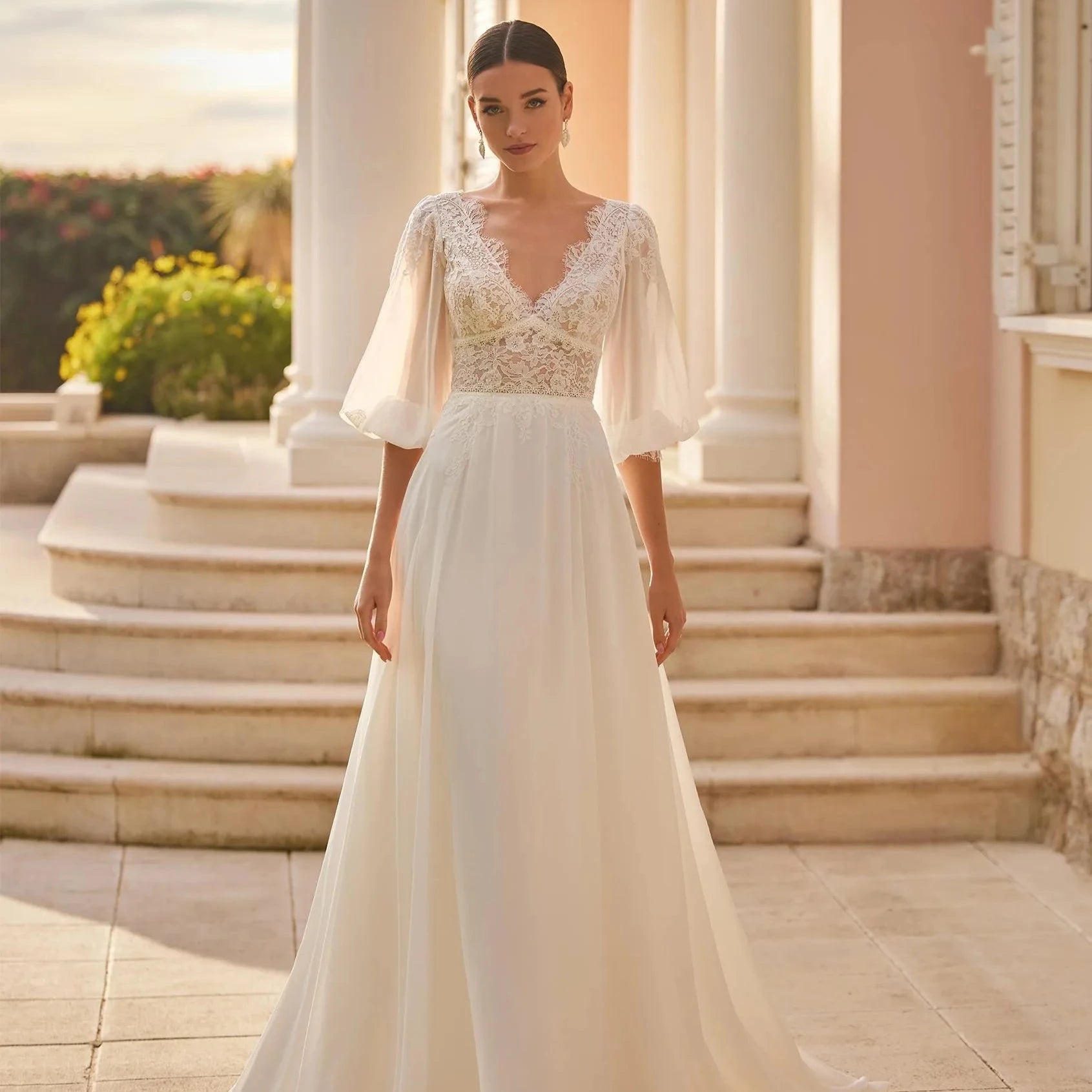 Champetre Robe de Mariée Bohème Chic - Robe de mariée bohème